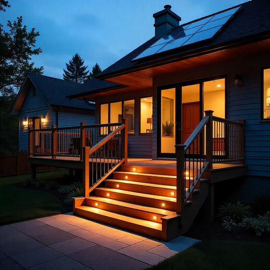 Go Green with Outdoor Solar Light Panels for Stunning Deck Illumination