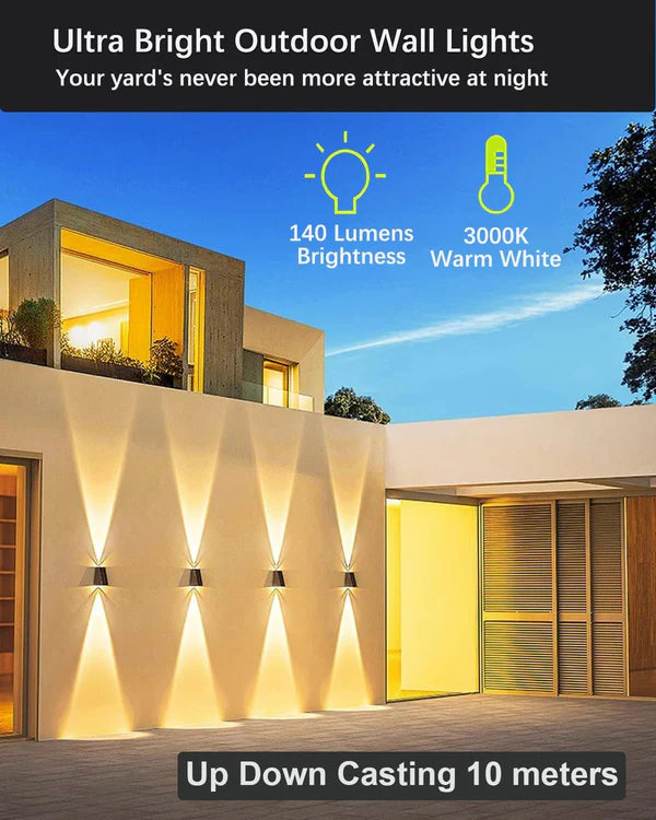 Solar Outdoor Wall Lights Up and Down- 2 LED