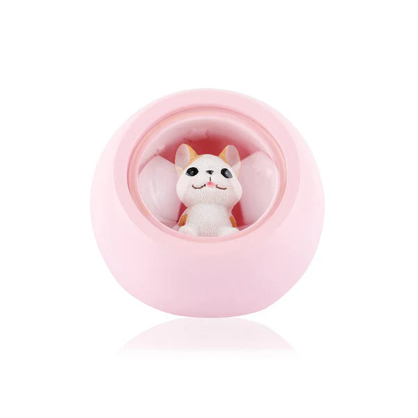 Cute Puppy Night Lamp (Pink)