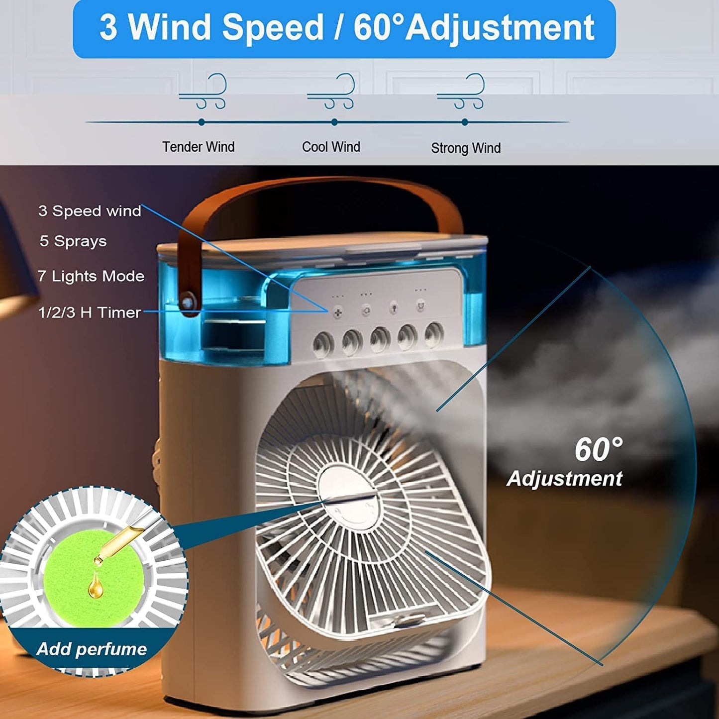 Mini Portable Air Cooler – 3-in-1 Air Conditioner