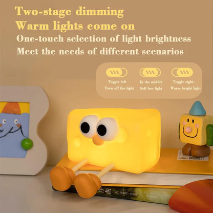 Cheese Silicone LED Lamp