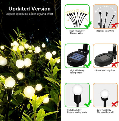 Solar Garden Lights, 16 LED Firefly Lights