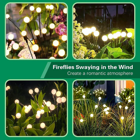 Solar Garden Lights, 16 LED Firefly Lights