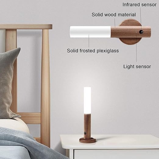 Motion Sensor Night Light Magnet Body Rechargeable LED (Buy 1 get 1 free)