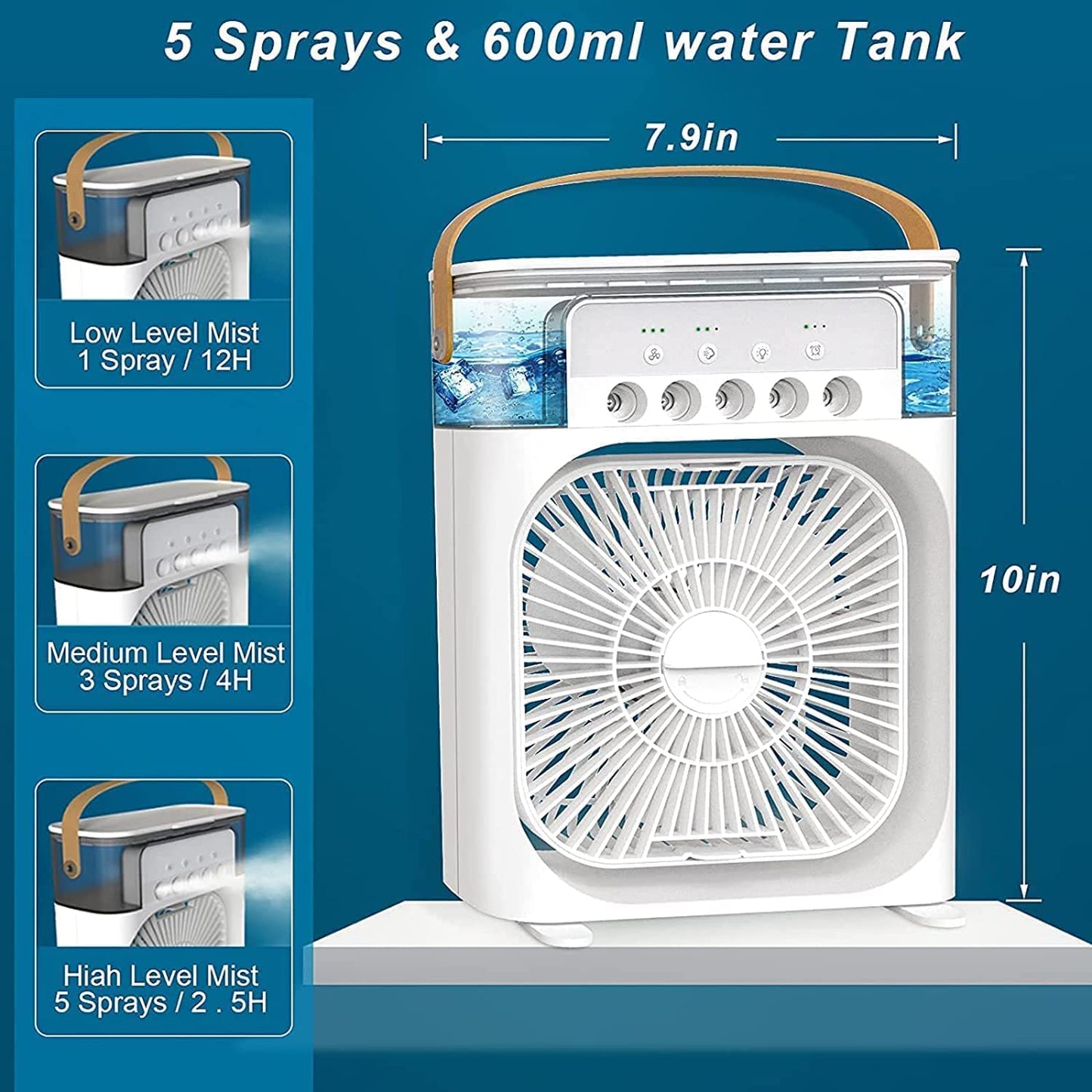 Mini Portable Air Cooler – 3-in-1 Air Conditioner
