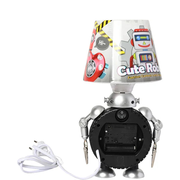 Analogue Desk Tyre Clock Table with Lamp