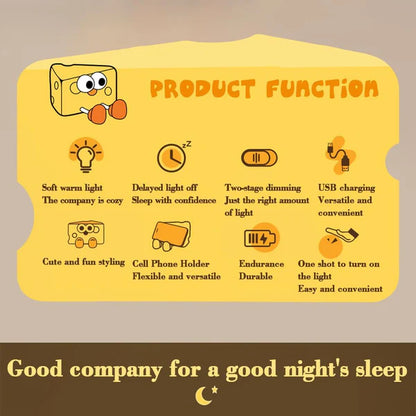 Cheese Silicone LED Lamp
