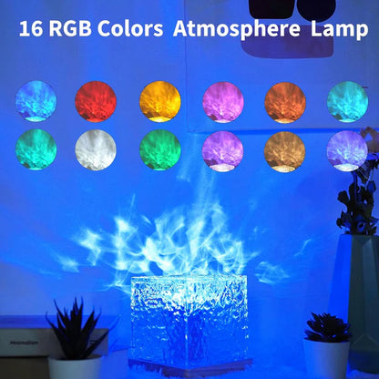 Crystal Ripple Night Light with Remote