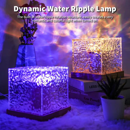 Crystal Ripple Night Light with Remote