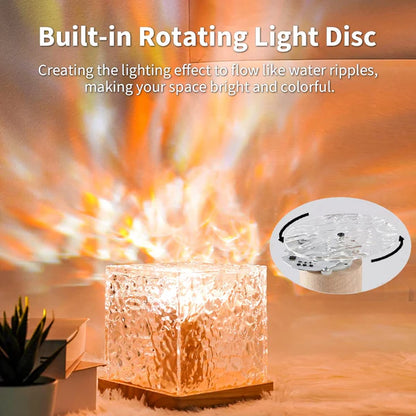 Crystal Ripple Night Light with Remote