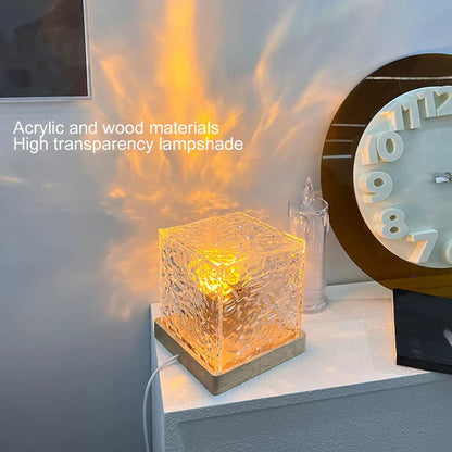 Crystal Ripple Night Light with Remote