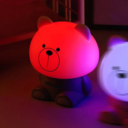 Silicone Teddy Bear LED Night Lamp