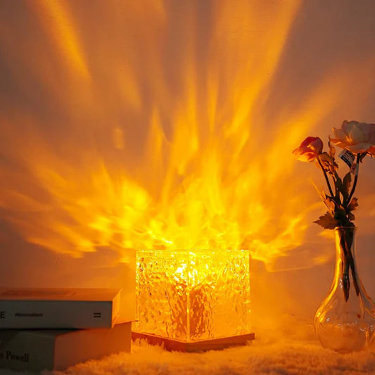 Crystal Ripple Night Light with Remote